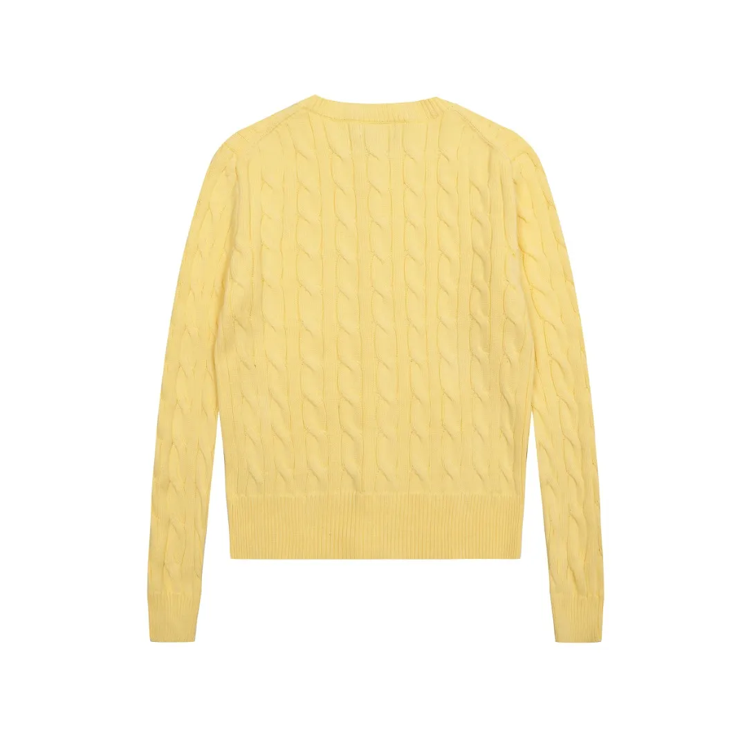 P230 Top quality" Style number: DS006# (not off the shelves all year round) [Ralph Lauren round neck solid color pony embroidery logo twist knitted cardigan] ✅Ralph Lauren Ralph Lauren classic basic versatile knitted cardigan jacket for all seasons ✅Main supplier platform live broadcast Wholesale entity Replacement if out of stock Not off the shelf ✅ZP quality 1:1 version Scan the code to enter the GF website Counter quality ✅Detailed quality The only one in Guangzhou Imported quality cotton yarn Focus on high-end, cost-effective, and good quality. Needless to say, the version is restored to the original version. The maximum size can be worn up to 160 pounds. Loose, comfortable and stress-free. ✅The upper body is simple and easy to match. A must-have for goddess ootd. Good-looking clothes are never picky. Must-have items in goddess wardrobe. Size: S- Navy blue white label Navy blue red label